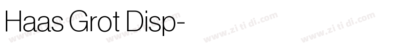 Haas Grot Disp字体转换